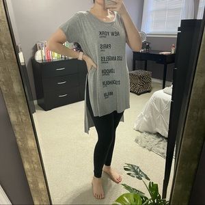 Grey Long T-Shirt